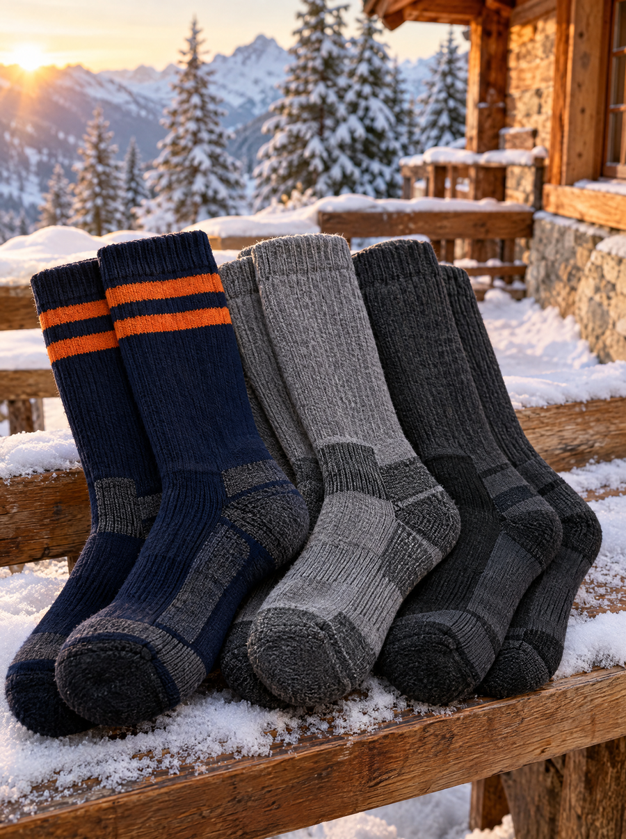 Chaussettes de ski mérinos MERINO – lot de 3