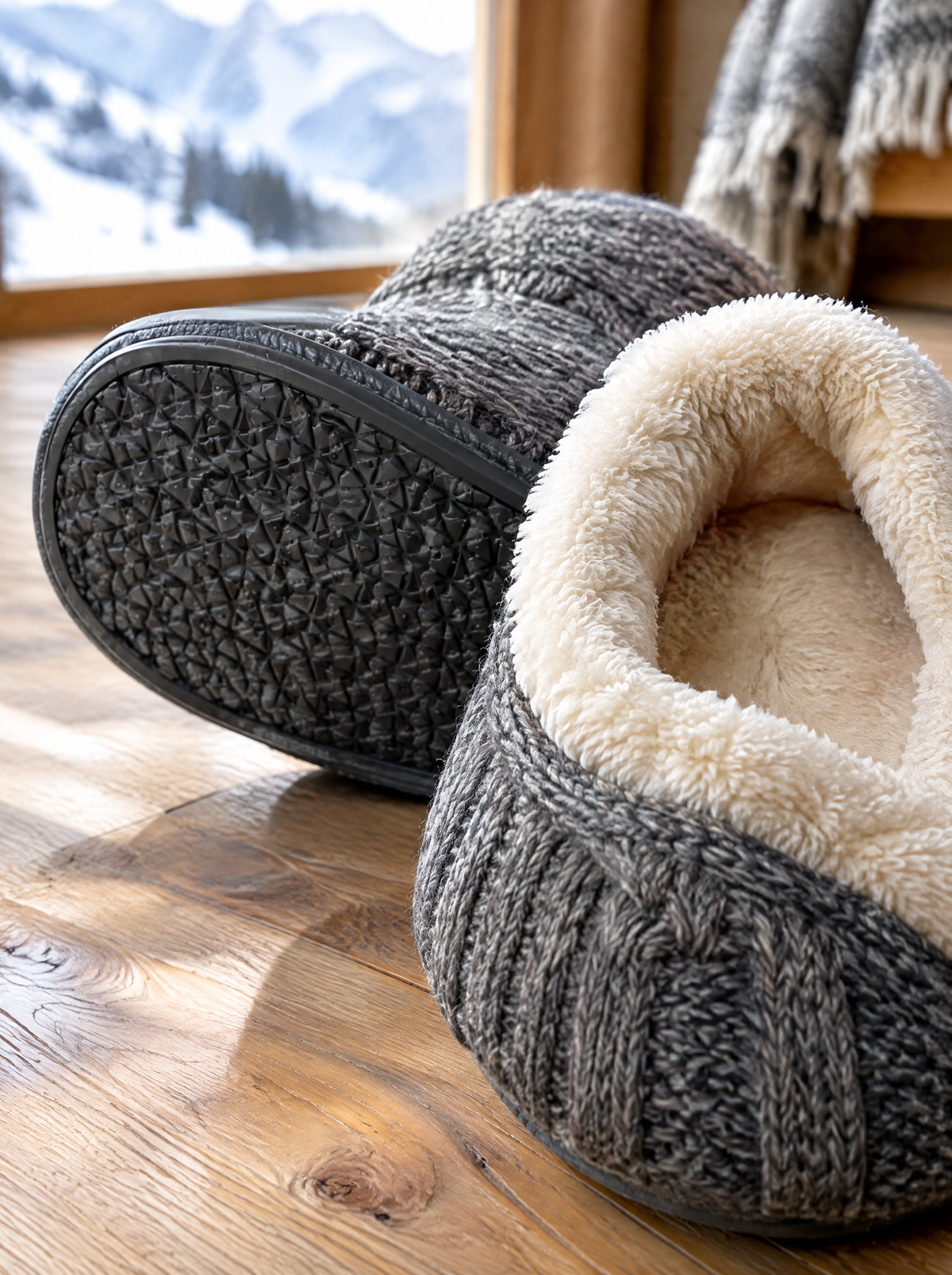 Chaussons d'après-ski doublés moumoute APRÈS