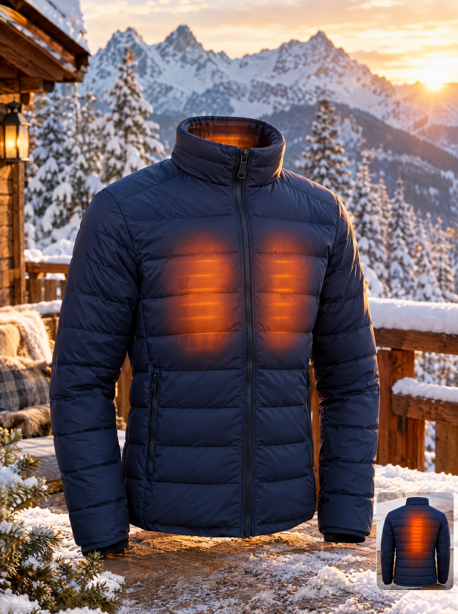 Veste chauffante ARCTIC – 5 zones de chaleur