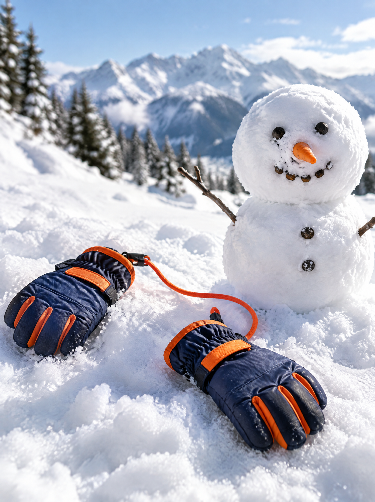 Gants de ski enfant imperméables SNOWKID – photo produit