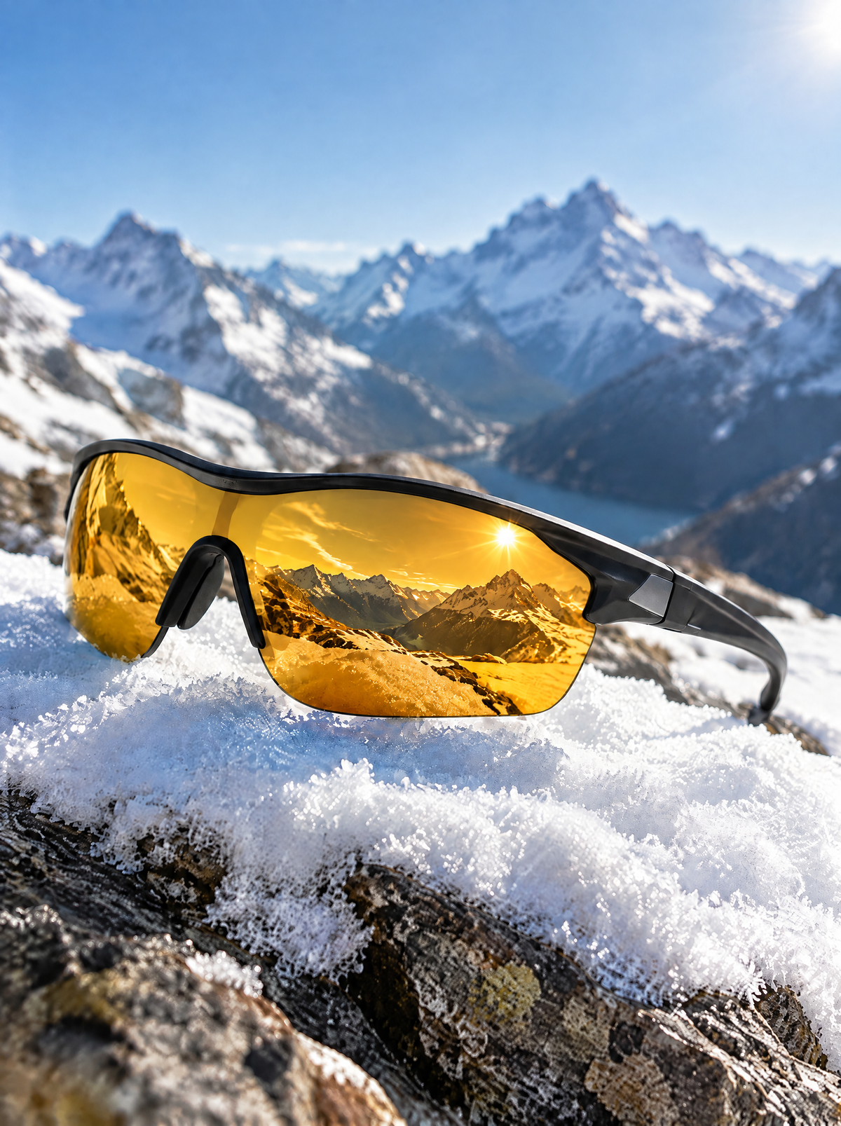 Lunettes de soleil montagne polarisées SUMMITVIEW – Miroir or