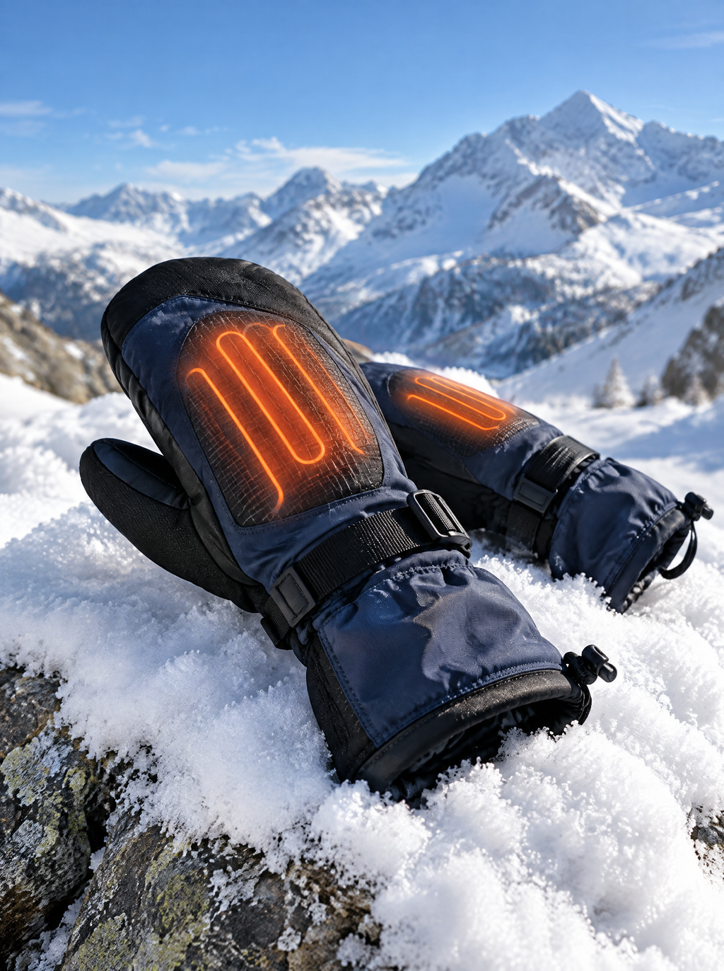 Moufles chauffantes rechargeables POLAR – photo produit